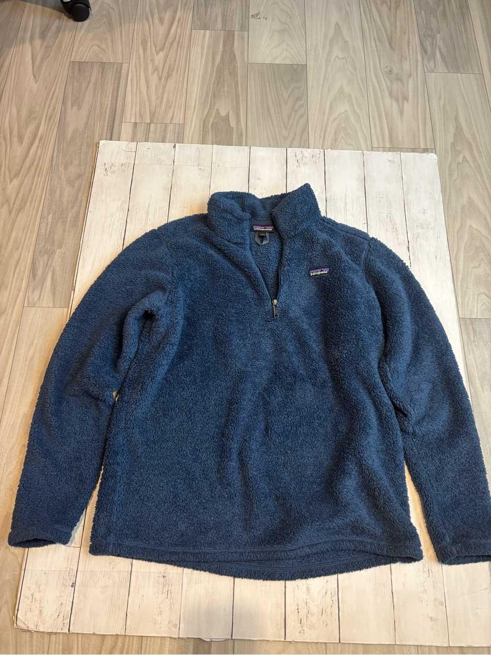 Patagonia Deep Navy Plush Quarter-Zip Fleece
